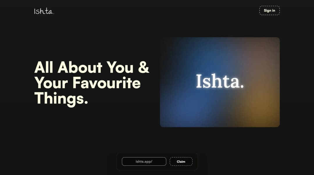Ishta. background